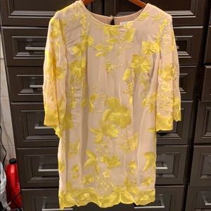 Dress The Population yellow dress LARGE